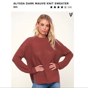 Rust Lulus Sweater